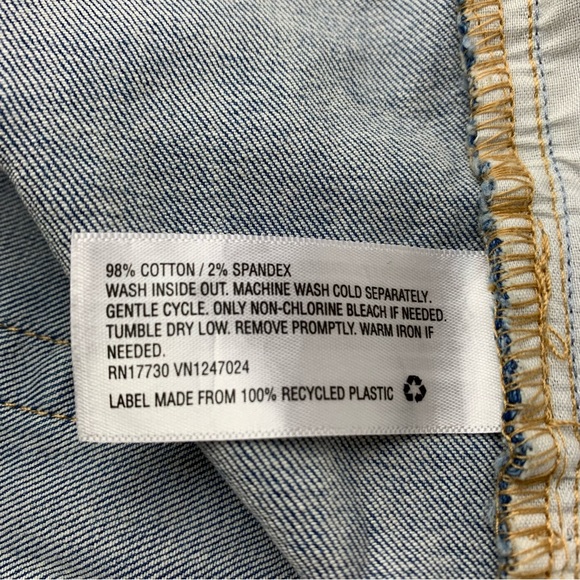 Wild Fable Womens Distressed Highest Rise Skinny Jean Light Wash Size 16 - Picture 7 of 12